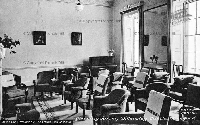 Photo of Cromford, Willersley Castle, The Dining Room c.1955