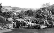 Willersley Castle Valley From Entrance c.1955, Cromford