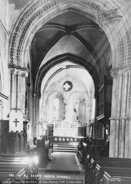 Photo of Crondall, All Saints Church c.1960