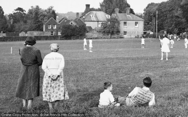 Photo of Crondall, An Audience, The Playing Field c.1955