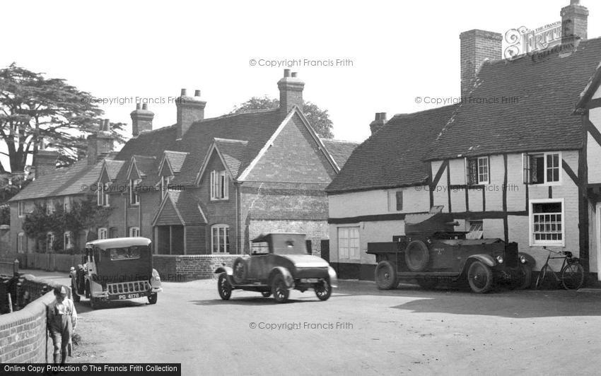 Crondall, Armoured Car in Village 1930