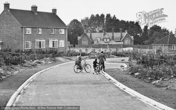 Photo of Crondall, Family Cycle Ride, The New Housing Estate c.1955