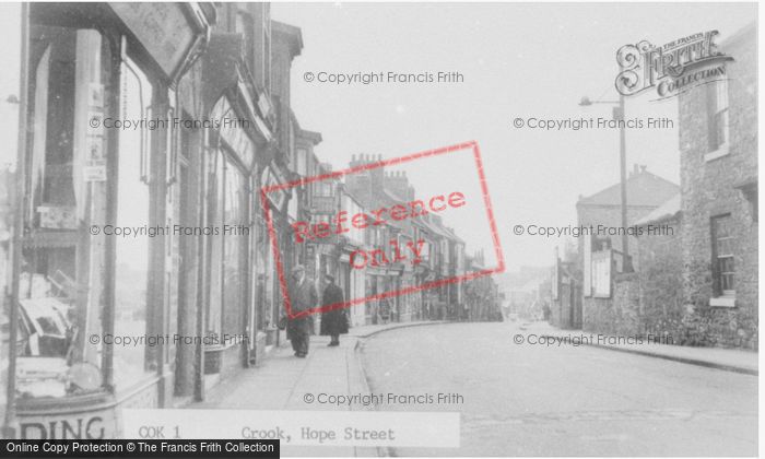 Photo of Crook, Hope Street c.1955