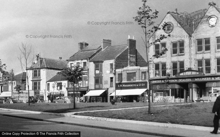 Photo of Crook, Market Square Shops c.1955