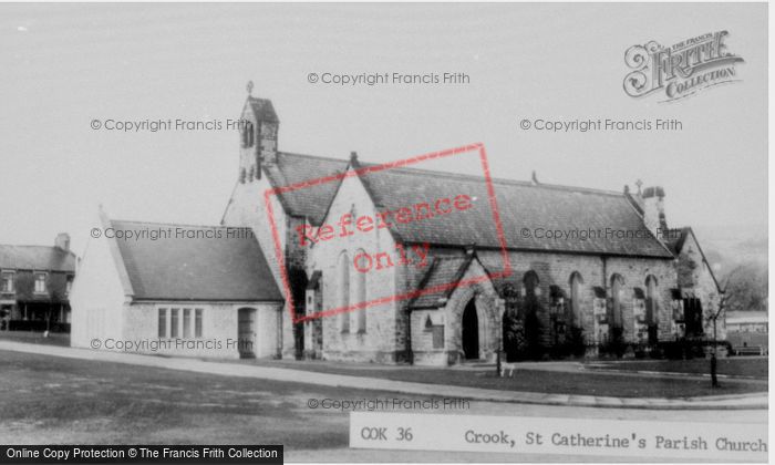 Photo of Crook, St Catherine's Church c.1965