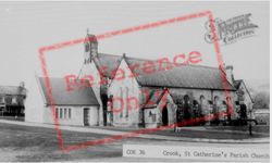 St Catherine's Church c.1965, Crook