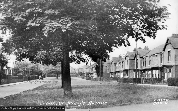 Photo of Crook, St Mary's Avenue c.1955