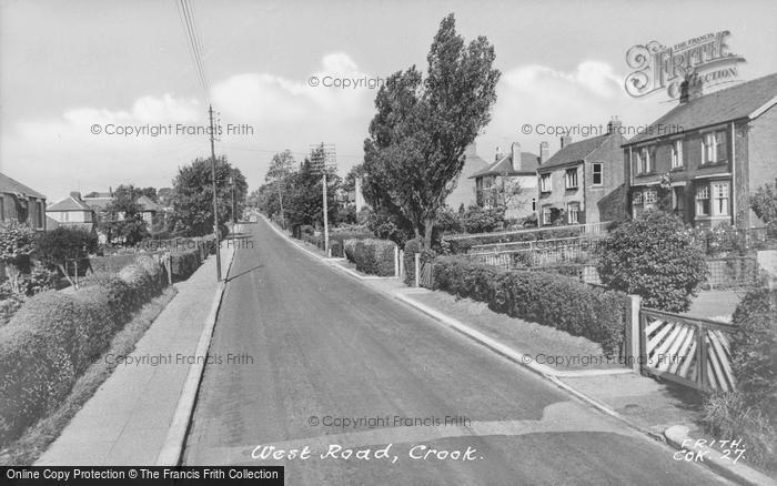 Photo of Crook, West Road c.1960