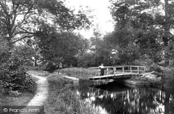 Swing Bridge On The Canal 1910, Crookham Village