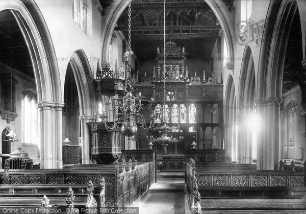 Photo of Croscombe, The Church Interior 1899