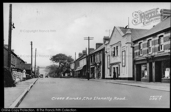 Photo of Cross Hands, Llanelly Road c.1955
