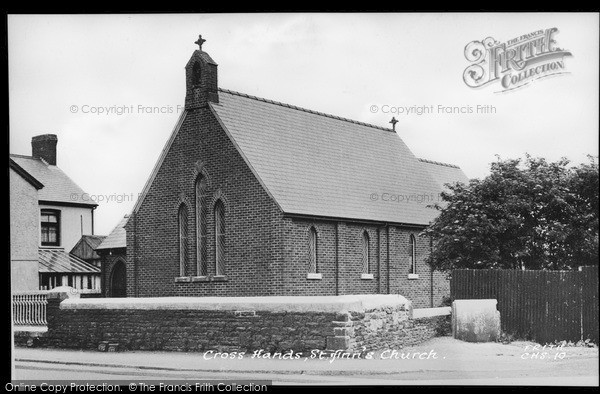Photo of Cross Hands, St Anne's Church c.1955