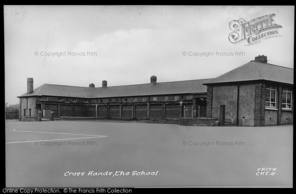 Photo of Cross Hands, The School c.1955