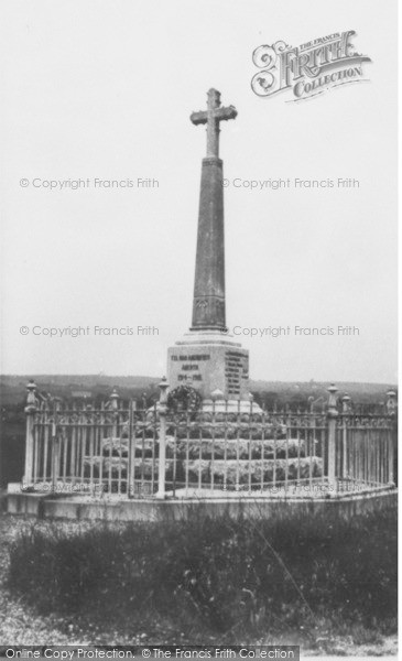 Photo of Cross Hands, The War Memorial c.1955