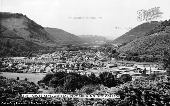 Photo of Crosskeys, General View Showing New College c.1960