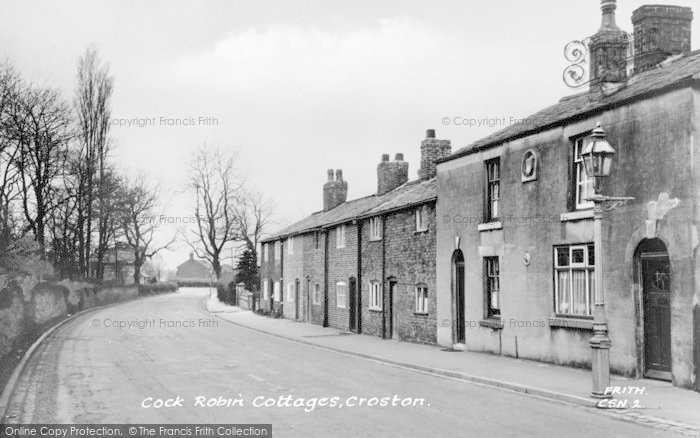Photo of Croston, Cock Robin Cottages c.1950