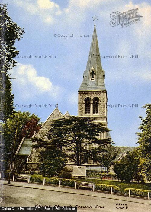Photo of Crouch End, Christ Church, Crouch End Hill c.1965