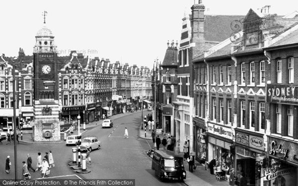 Photo of Crouch End, Clock Tower and Broadway c1965