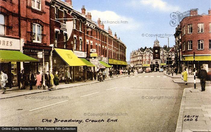 Photo of Crouch End, The Broadway c.1965