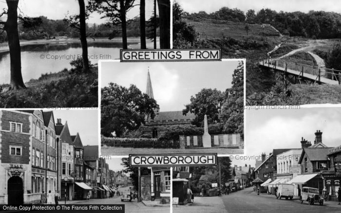 Photo of Crowborough, Composite c.1950
