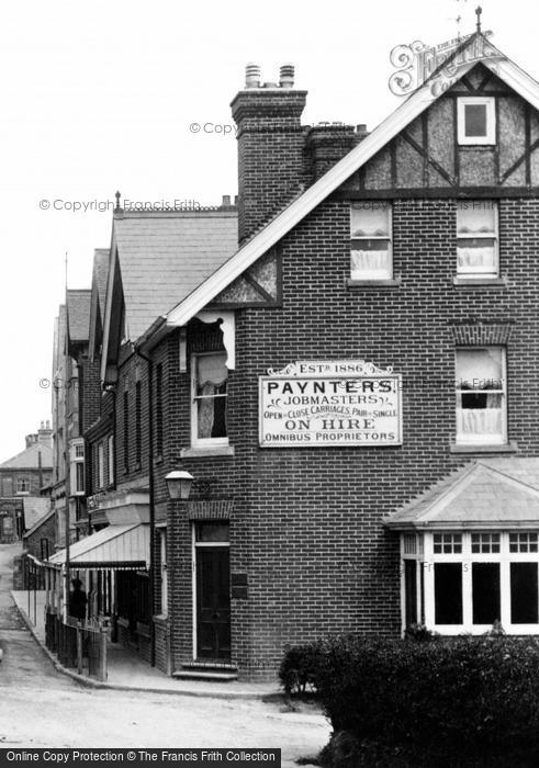 Photo of Crowborough, Cross, 'paynters' Vehicle Hire  1900