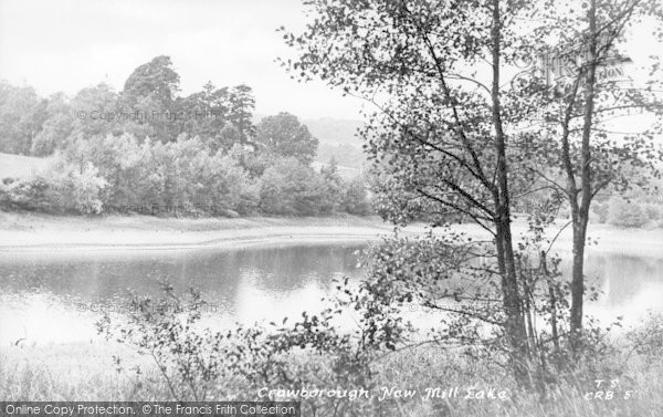 Photo of Crowborough, New Mill Lake c.1955