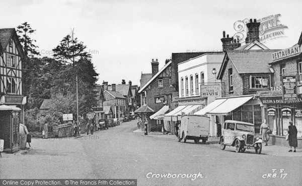 Photo of Crowborough, The Village c.1955