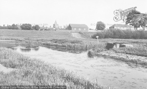 Photo of Crowland, The Wash And Abbey c.1955