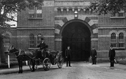 Carriage Outside Broadmoor Asylum Entrance 1910, Crowthorne