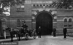 Carriage Outside Broadmoor Asylum Entrance 1910, Crowthorne