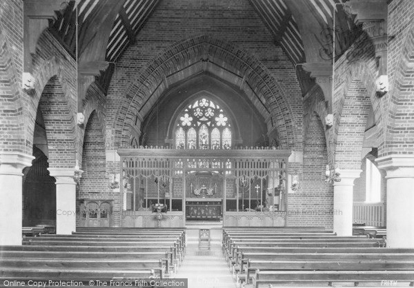 Photo of Crowthorne, Church Interior 1907