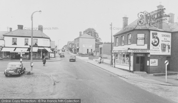 Photo of Crowthorne, High Street, Church Street Corner c.1960