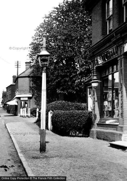 Photo of Crowthorne, Shops In The High Street 1921