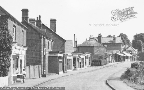 Photo of Crowthorne, Shops On Church Street c.1955