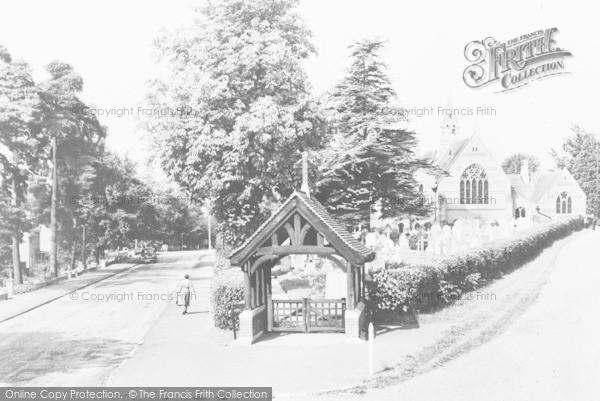 Photo of Crowthorne, St John The Baptist's Church And Waterloo Road c.1960