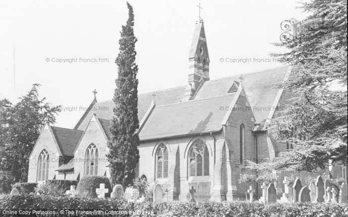 Photo of Crowthorne, St John The Baptist's Church c.1955
