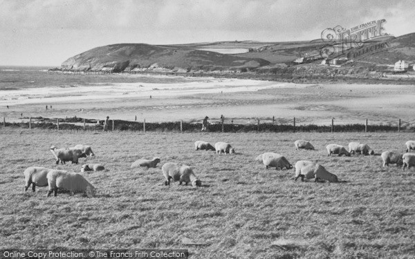 Photo of Croyde, Baggy Point And Croyde Bay c.1955