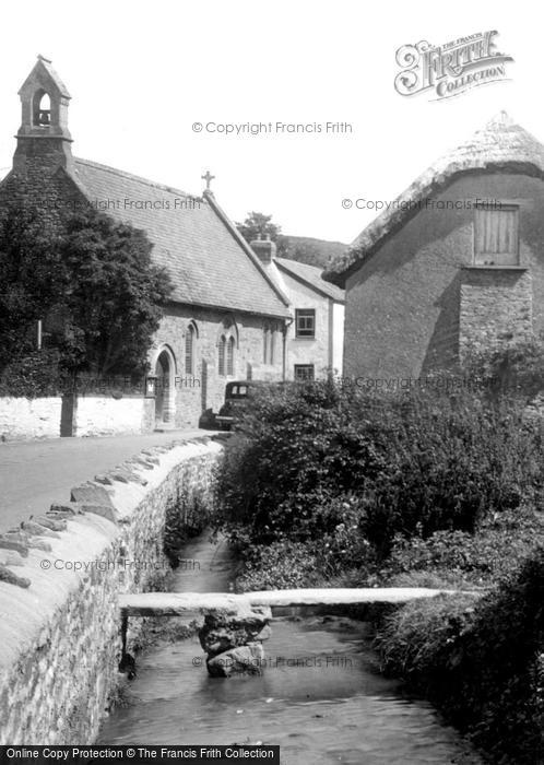 Photo of Croyde, Chapel And Stream 1936