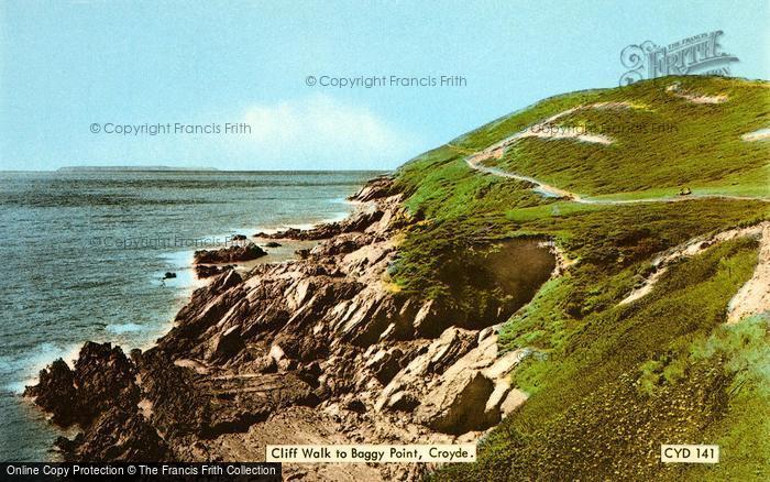 Photo of Croyde, Cliff Walk To Baggy Point c.1960