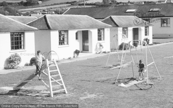 Photo of Croyde, Nalgo Holiday Centre, Play Ground c.1955