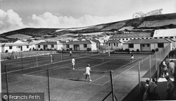 Nalgo Holiday Centre, Tennis Courts c.1955, Croyde