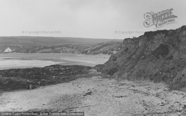 Photo of Croyde, The Cliffs c.1955