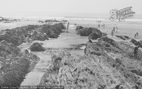 Photo of Croyde, The Rocks c.1955