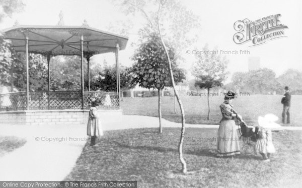 Photo of Croydon, Bandstand, Park Hill Recreation Ground c.1890