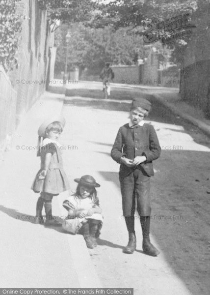 Photo of Croydon, Children In Coombe Road c.1900