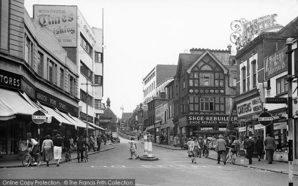 Photo of Croydon, Church Street c.1955
