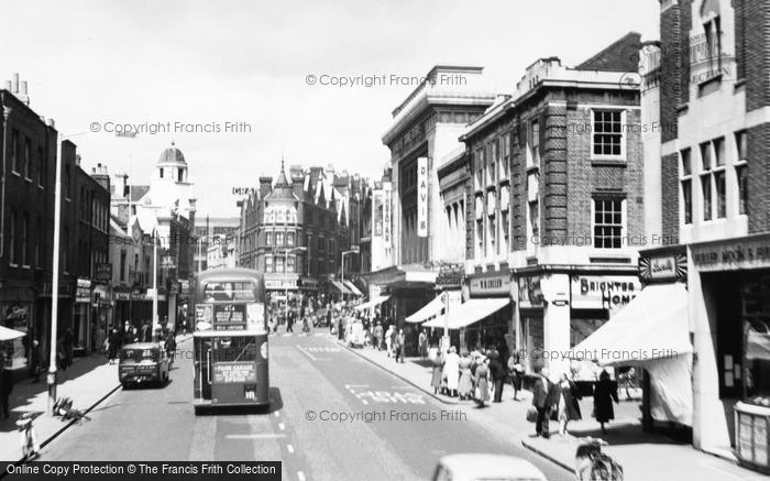 Photo of Croydon, High Street And Davis Theatre c.1955