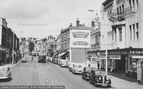 Photo of Croydon, High Street And Grand Theatre c.1955