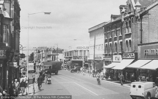 Photo of Croydon, High Street c.1955