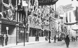 High Street, Decorated To Celebrate The Opening Of The Town Hall 1896, Croydon
